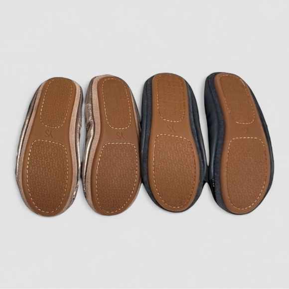 Yosi Samra Girls Size 8 Ballet Flats – Black Patent & Metallic Leather - Picture 5 of 7